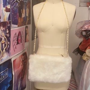 Charlotte Russe fluffy crossbody